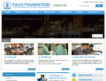 Tablet Screenshot of fauji.com.pk