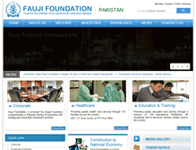 Tablet Screenshot of fauji.org.pk